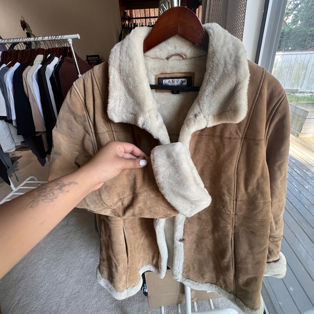 Fuzzy warm coat